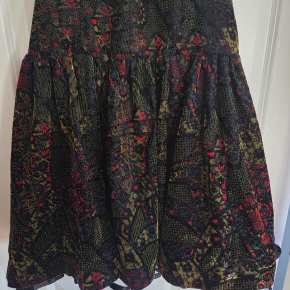 Vintage Velvet Strapless Dress - Picture 4 of 6